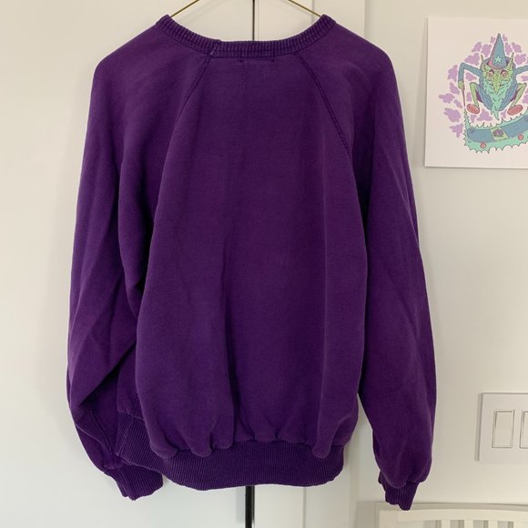 Windriver Purple 90s Huge Logo Crewneck - Picture 4 of 5